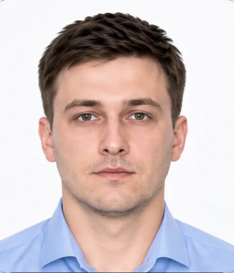 Ровный белый фон без тени