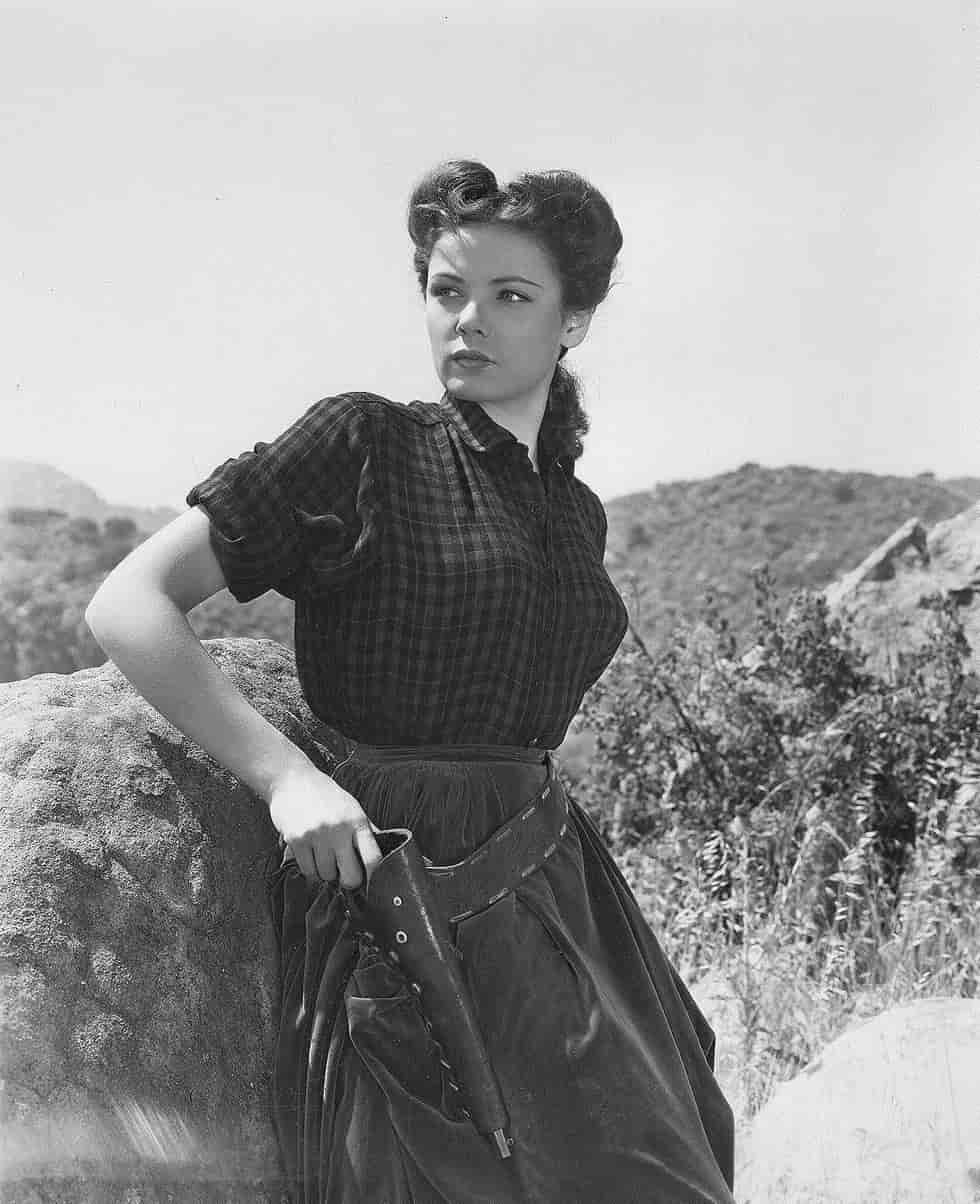 Кадр из фильма &laquo;Belle Starr&raquo; (1941) &mdash; Джин Тирни в роли Белль Старр
