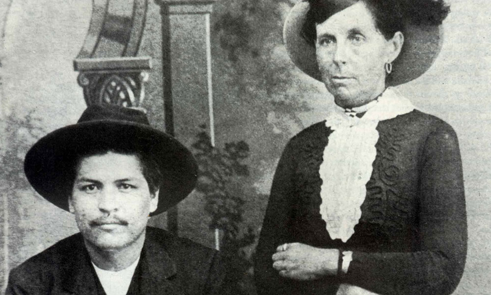 Белль Старр и Блю Дак &mdash; фотография из Форт-Смита, 1886 год