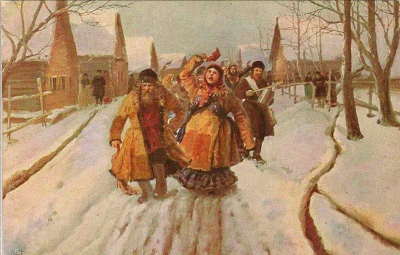И. М. Львов. Свадебное гуляние. Крестьянская свадьба