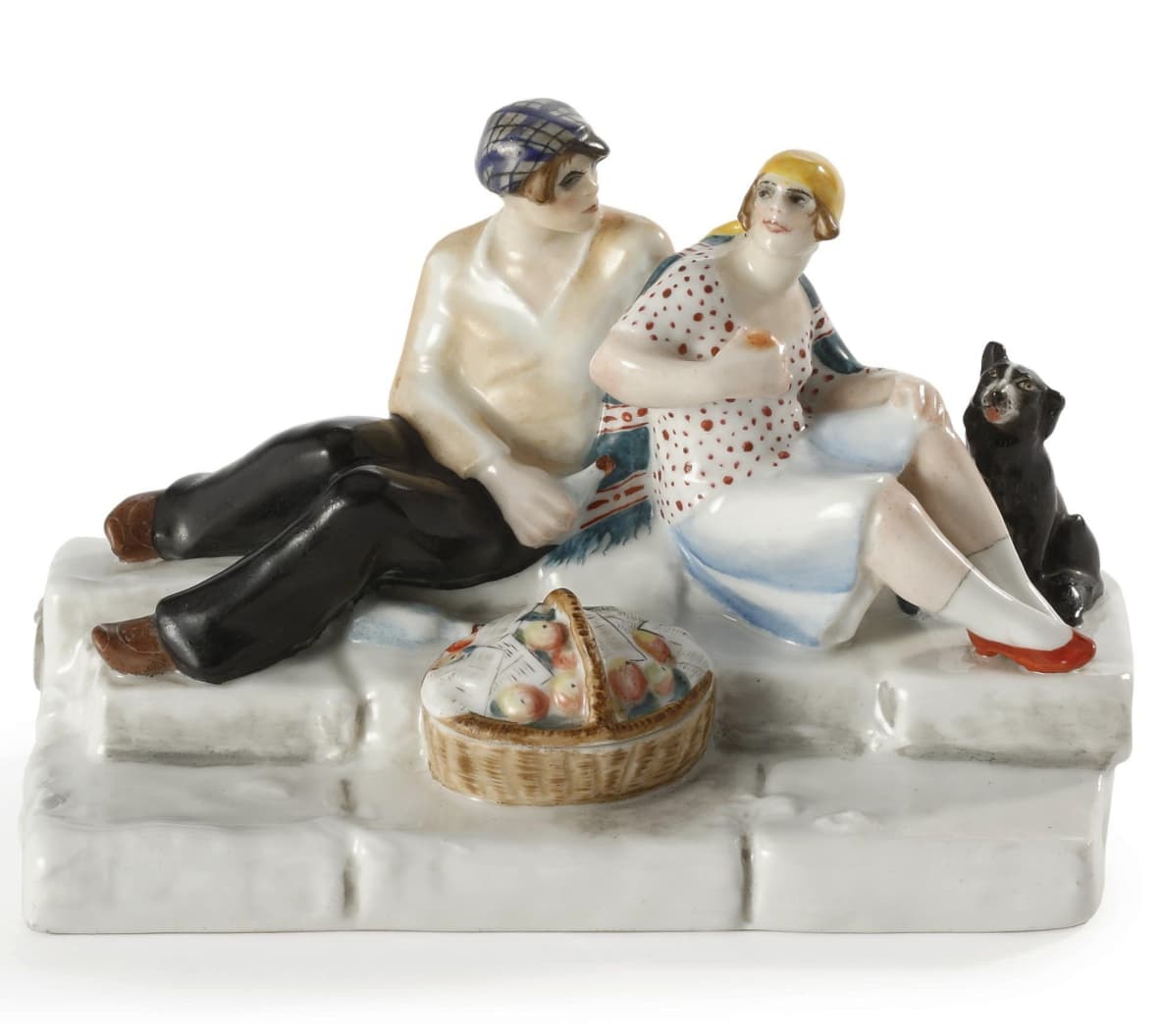 Фарфоровая чернильница &laquo;Барышня и хулиган&raquo;, 1926 год