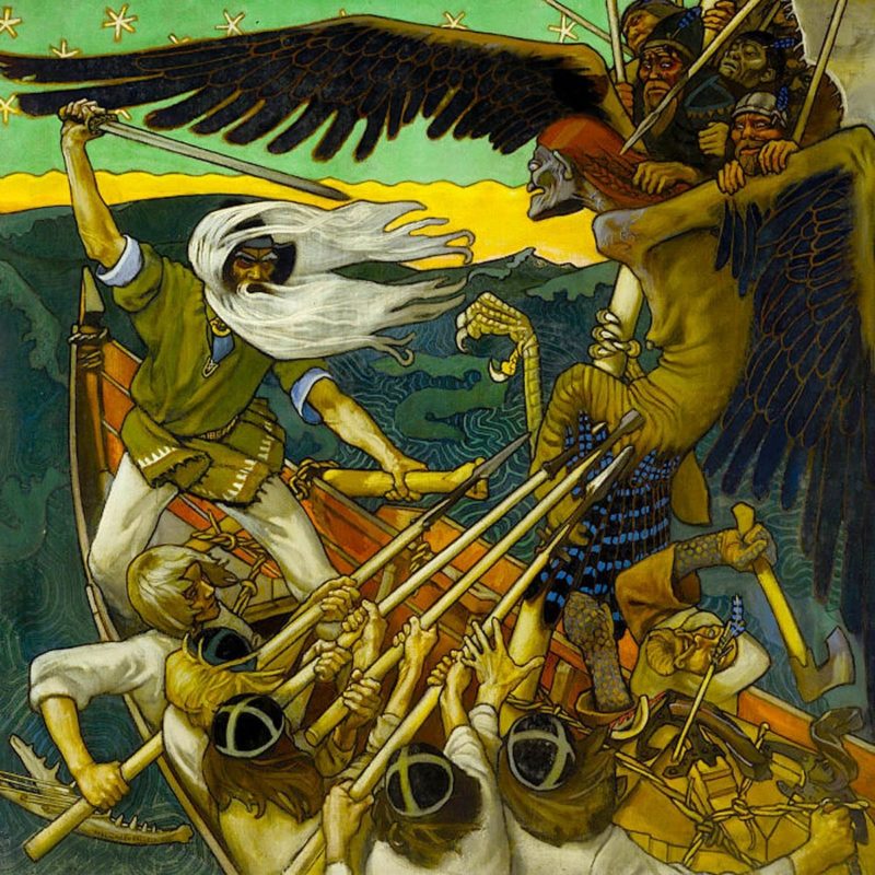 Картина Аксели Галлен-Каллелы &laquo;Защита Сампо&raquo; (1896) по мотивам &laquo;Калевалы&raquo;