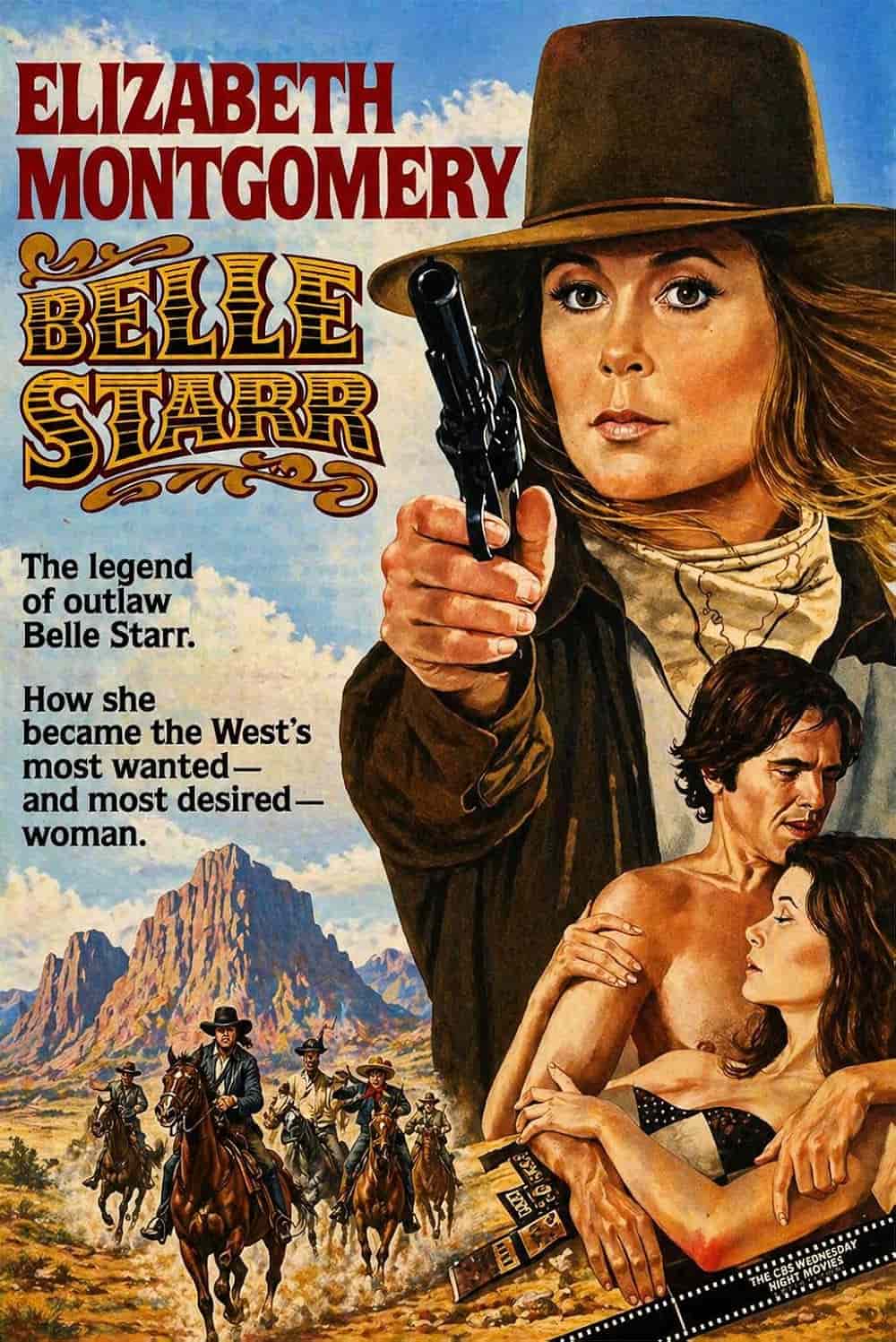Постер телефильма &laquo;Belle Starr&raquo; (1980) с Элизабет Монтгомери в главной роли