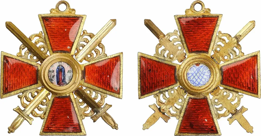 Знак ордена святой анны 3 й степени