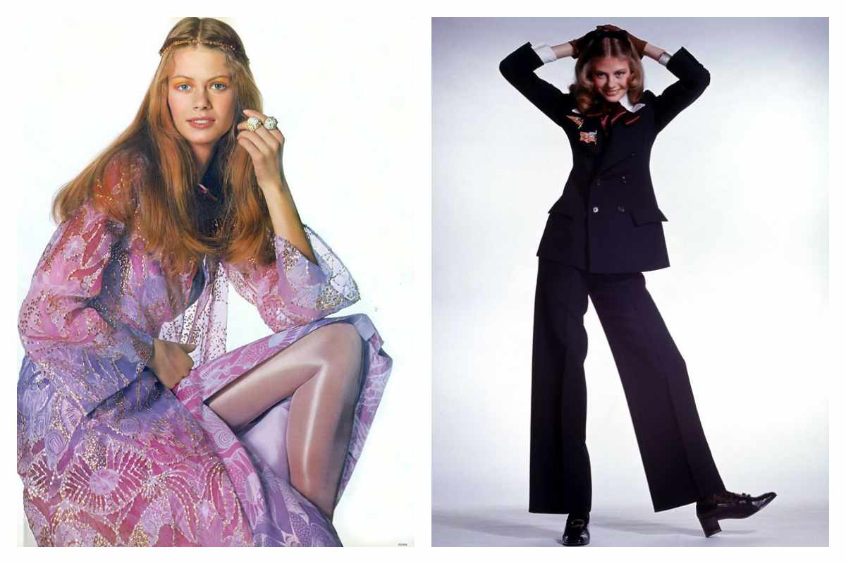 Шарли Стембер &mdash; модель журнала Vogue в 1970-е годы, коллаж из фотографий